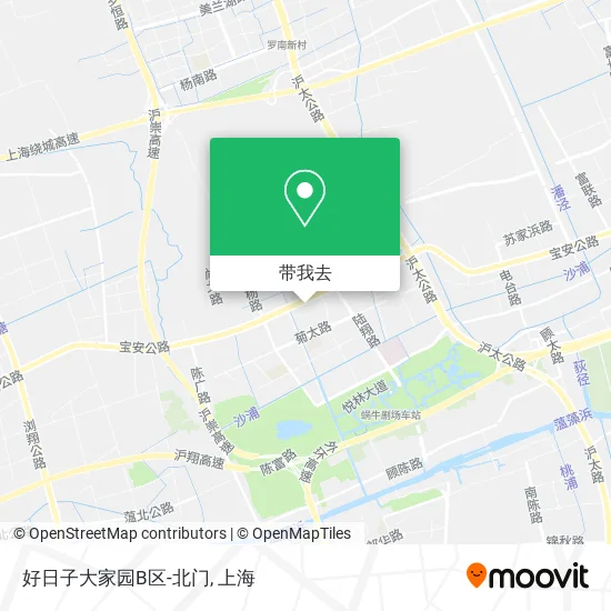 好日子大家园B区-北门地图