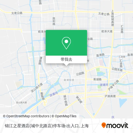 锦江之星酒店(城中北路店)停车场-出入口地图