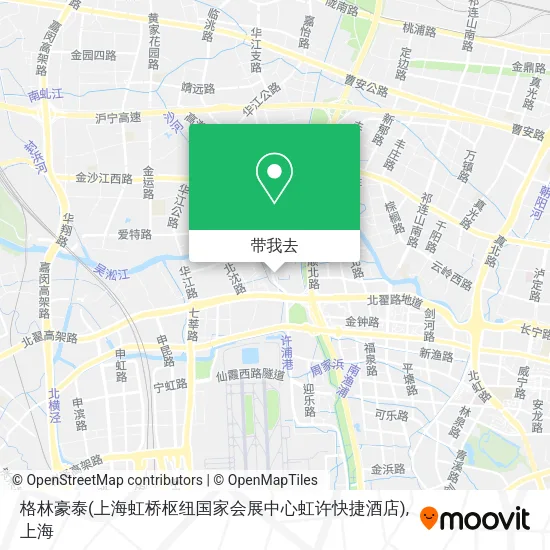 格林豪泰(上海虹桥枢纽国家会展中心虹许快捷酒店)地图