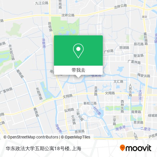 华东政法大学五期公寓18号楼地图