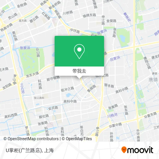 U掌柜(广兰路店)地图