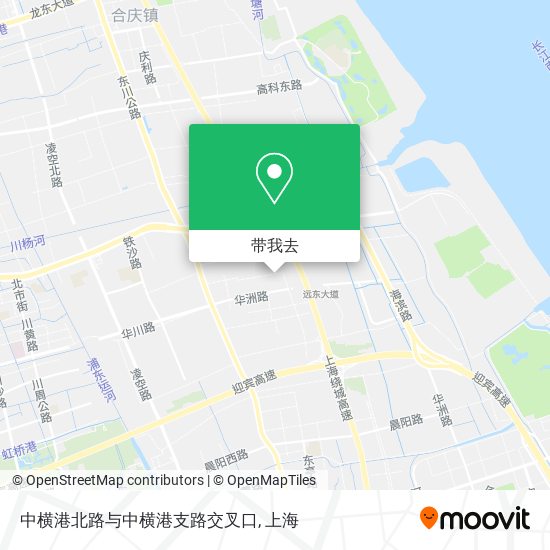 中横港北路与中横港支路交叉口地图