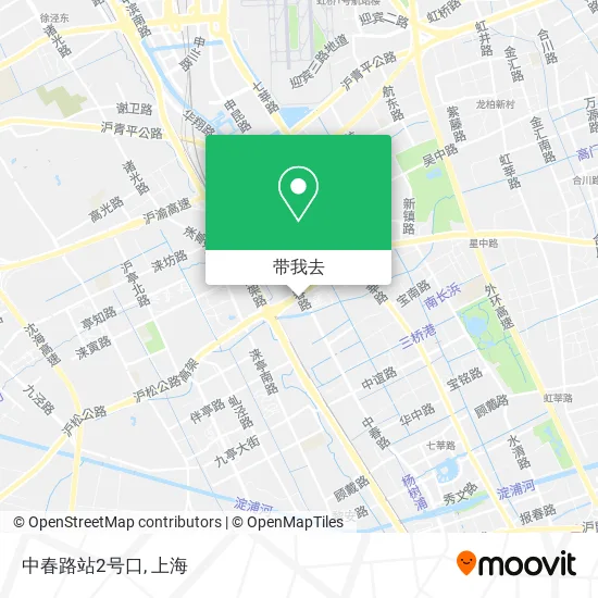 中春路站2号口地图