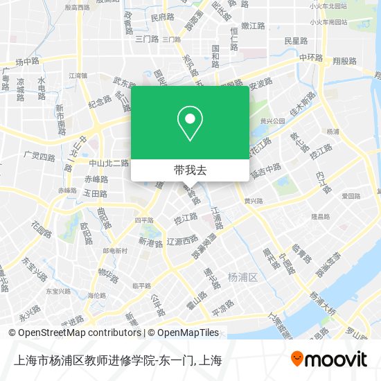 上海市杨浦区教师进修学院-东一门地图