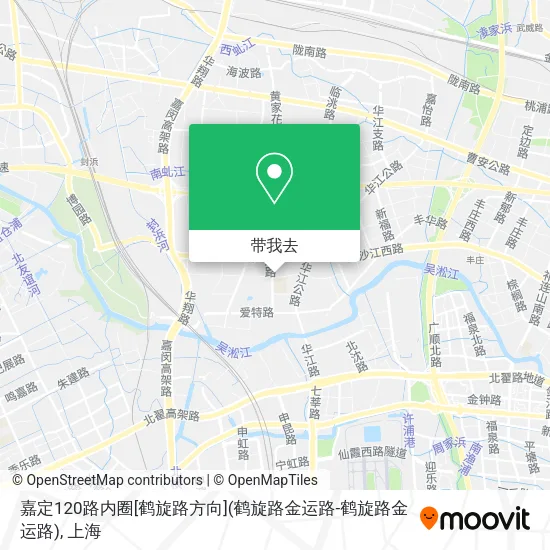 嘉定120路内圈[鹤旋路方向](鹤旋路金运路-鹤旋路金运路)地图