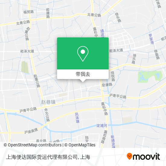 上海便达国际货运代理有限公司地图