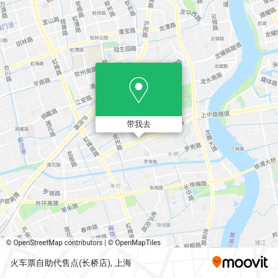 火车票自助代售点(长桥店)地图