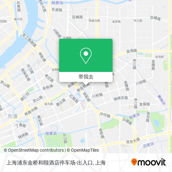 上海浦东金桥和颐酒店停车场-出入口地图