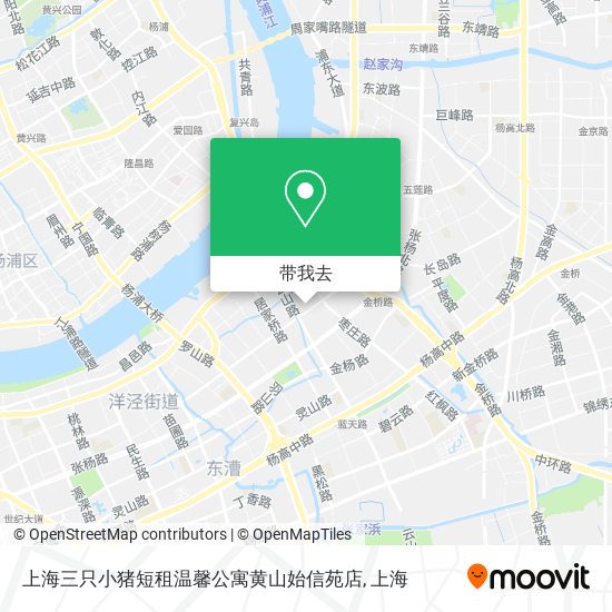上海三只小猪短租温馨公寓黄山始信苑店地图