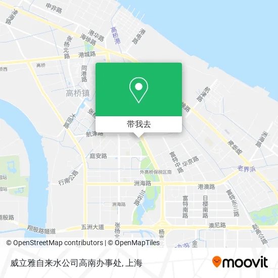 威立雅自来水公司高南办事处地图
