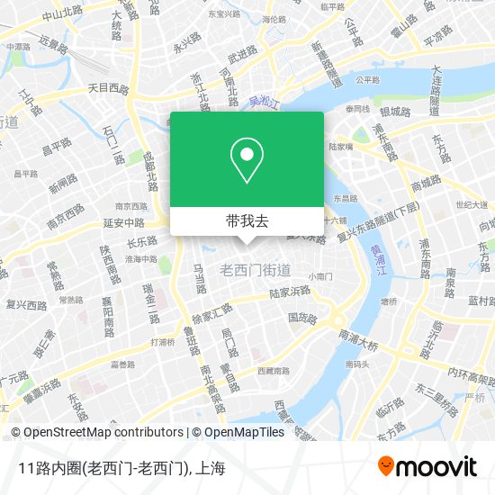 11路内圈(老西门-老西门)地图