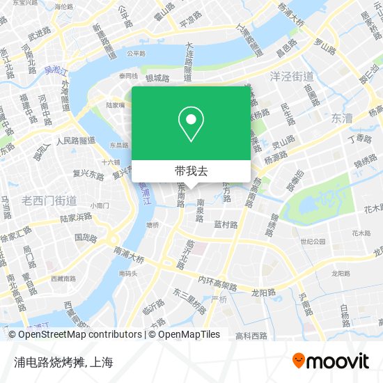 浦电路烧烤摊地图