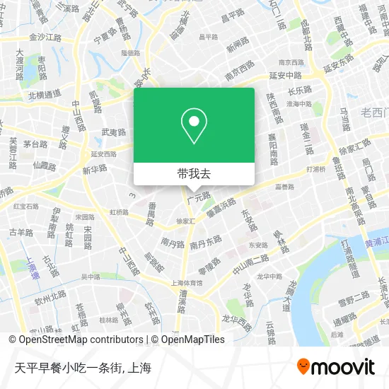 天平早餐小吃一条街地图