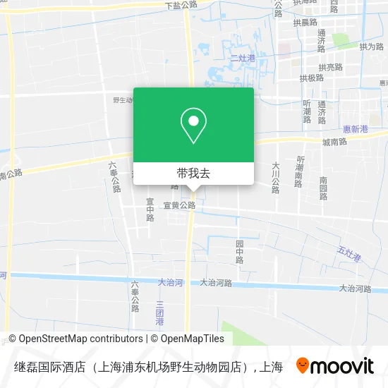 继磊国际酒店（上海浦东机场野生动物园店）地图