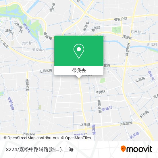 S224/嘉松中路辅路(路口)地图