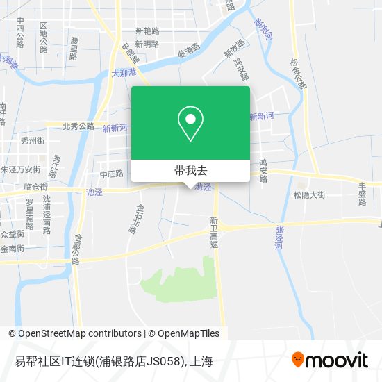 易帮社区IT连锁(浦银路店JS058)地图