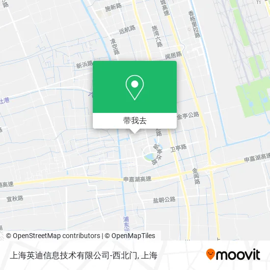 上海英迪信息技术有限公司-西北门地图
