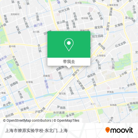 上海市燎原实验学校-东北门地图