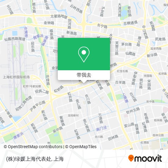 (株)绿媛上海代表处地图