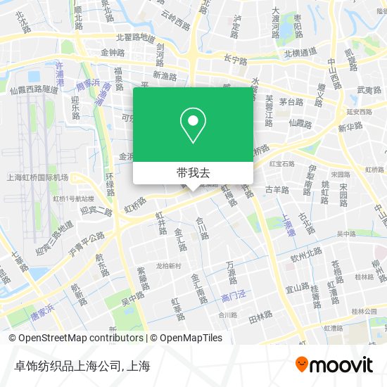 卓饰纺织品上海公司地图