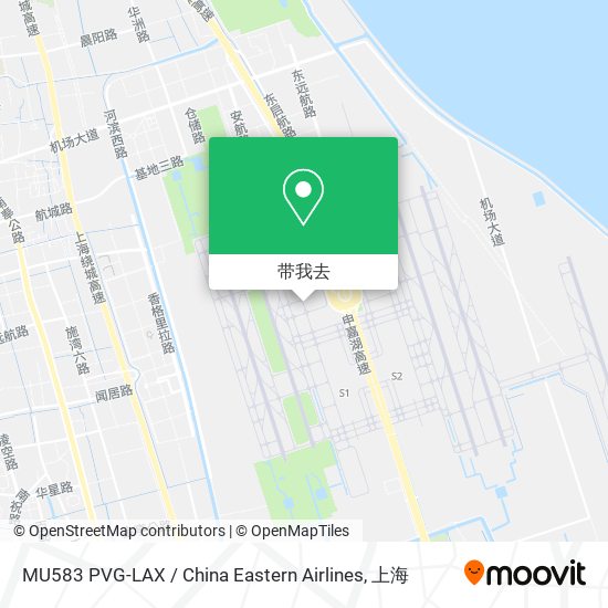 MU583 PVG-LAX / China Eastern Airlines地图