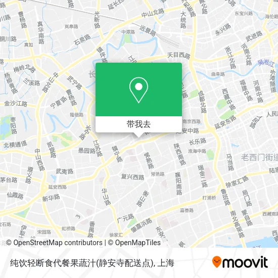 纯饮轻断食代餐果蔬汁(静安寺配送点)地图