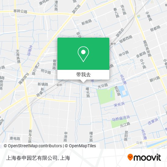 上海春申园艺有限公司地图