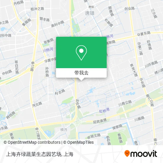 上海卉绿蔬菜生态园艺场地图