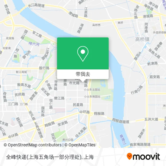 全峰快递(上海五角场一部分理处)地图