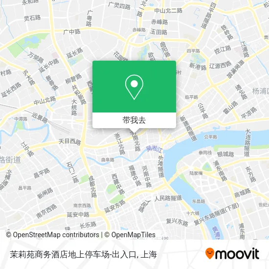 茉莉苑商务酒店地上停车场-出入口地图