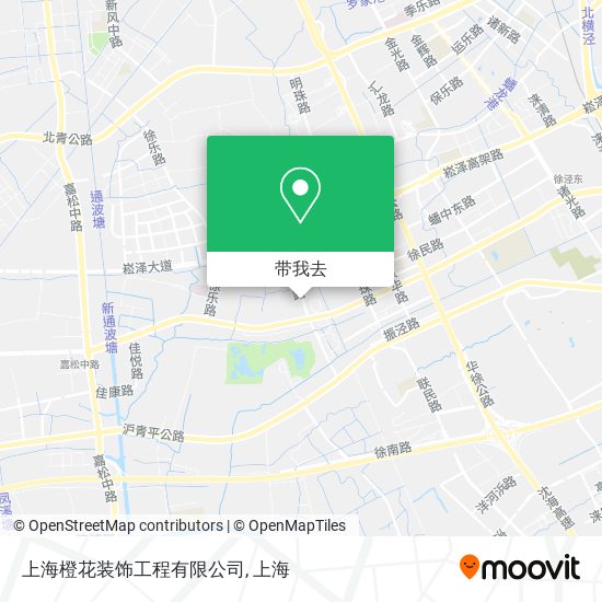 上海橙花装饰工程有限公司地图