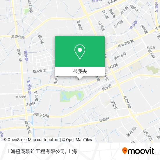 上海橙花装饰工程有限公司地图