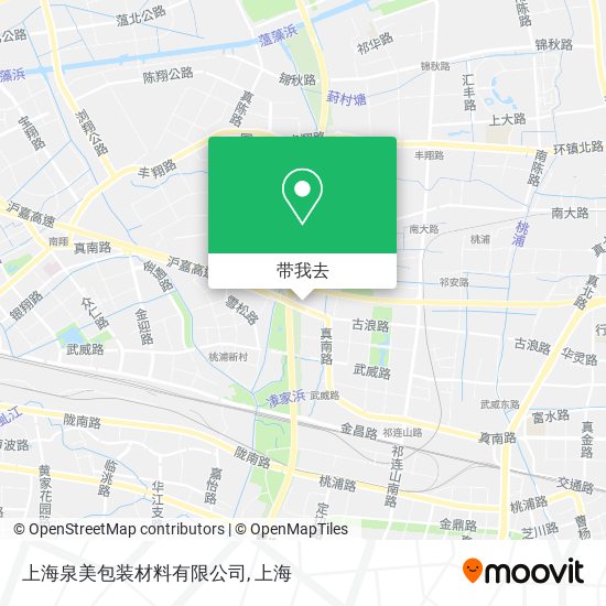 上海泉美包装材料有限公司地图