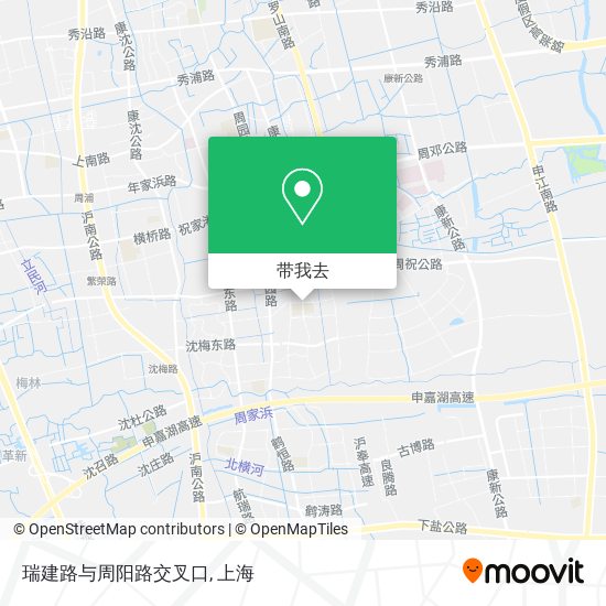 瑞建路与周阳路交叉口地图