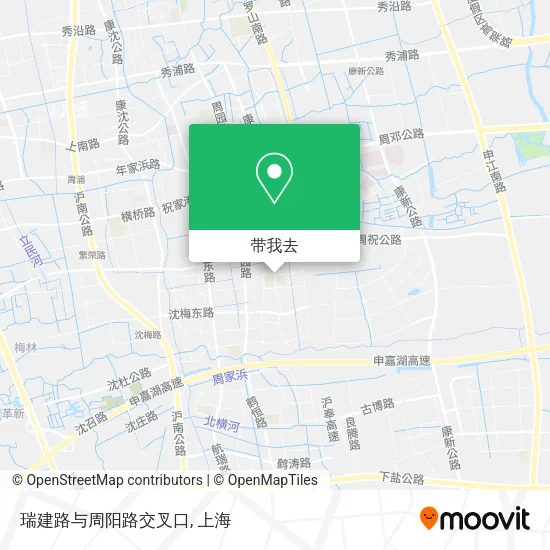 瑞建路与周阳路交叉口地图