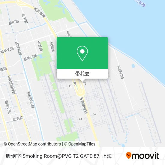 吸烟室|Smoking Room@PVG T2 GATE 87地图