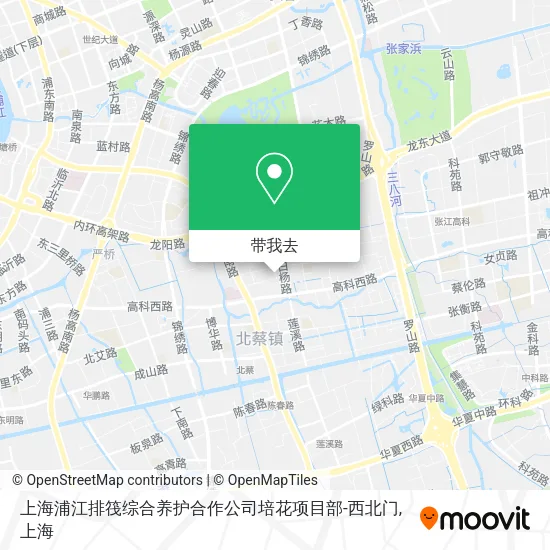 上海浦江排筏综合养护合作公司培花项目部-西北门地图