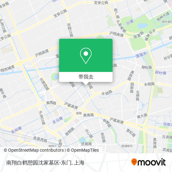 南翔白鹤憩园沈家墓区-东门地图