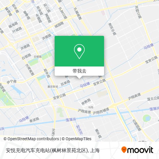 安悦充电汽车充电站(枫树林景苑北区)地图