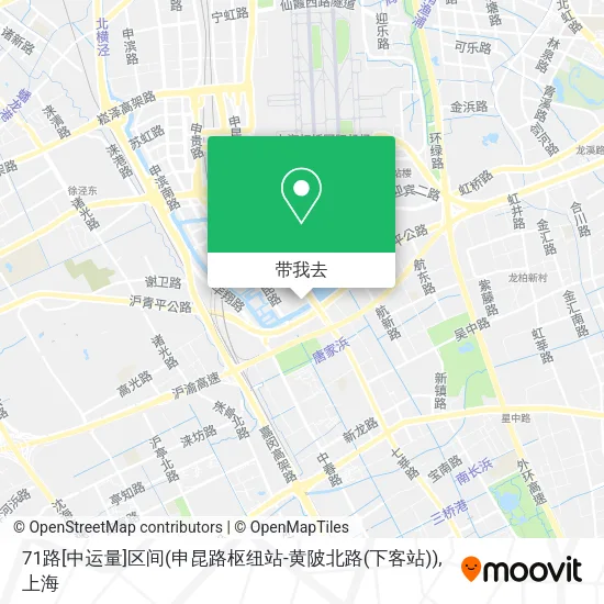 71路[中运量]区间(申昆路枢纽站-黄陂北路(下客站))地图
