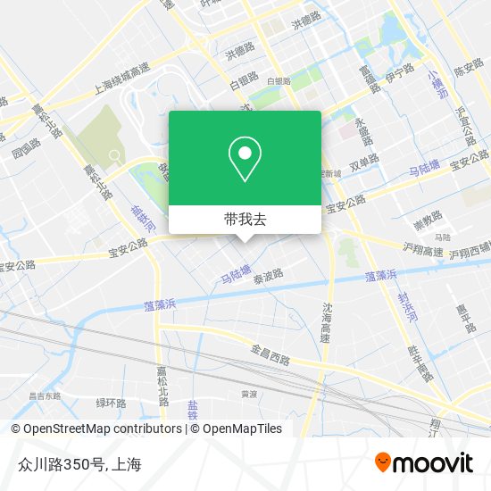 众川路350号地图