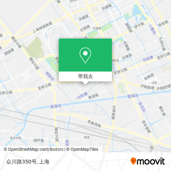 众川路350号地图