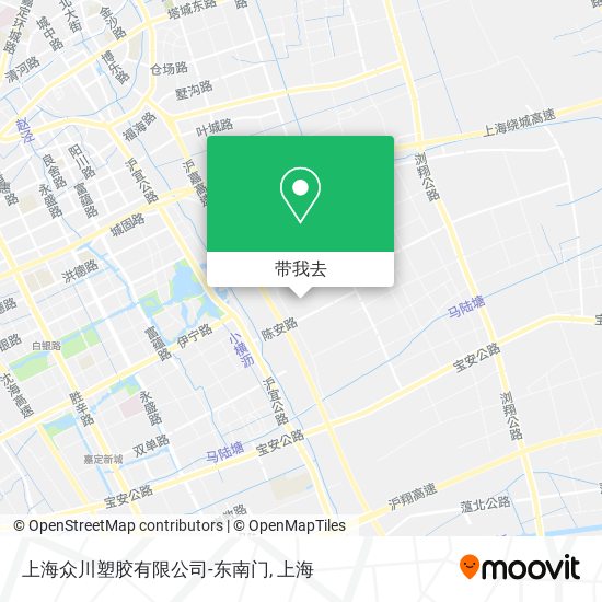 上海众川塑胶有限公司-东南门地图