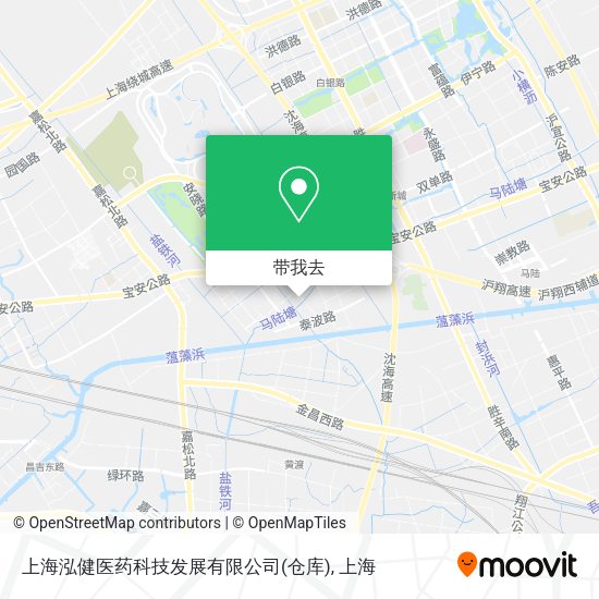 上海泓健医药科技发展有限公司(仓库)地图
