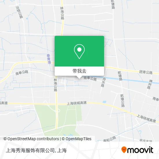上海秀海服饰有限公司地图