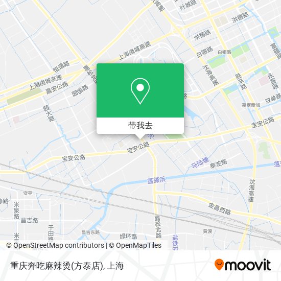 重庆奔吃麻辣烫(方泰店)地图