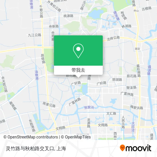 灵竹路与秋柏路交叉口地图