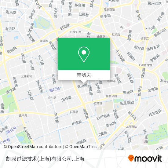 凯膜过滤技术(上海)有限公司地图