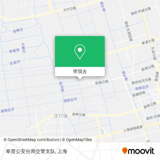 奉贤公安分局交警支队地图