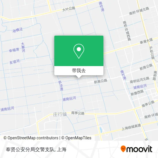 奉贤公安分局交警支队地图